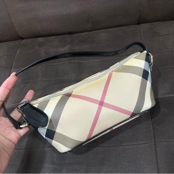 ‼️SALE💯Authentic Burberry Super Nova Check Pochette Shoulder Bag Vintage y2k - Picture 13 of 13